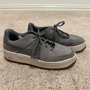 Nike Air Force Gray Women Sneakers